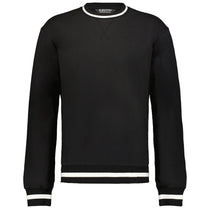 Hollway Unisex Black/Vanilla Heritage Prep Crewneck Sweatshirt