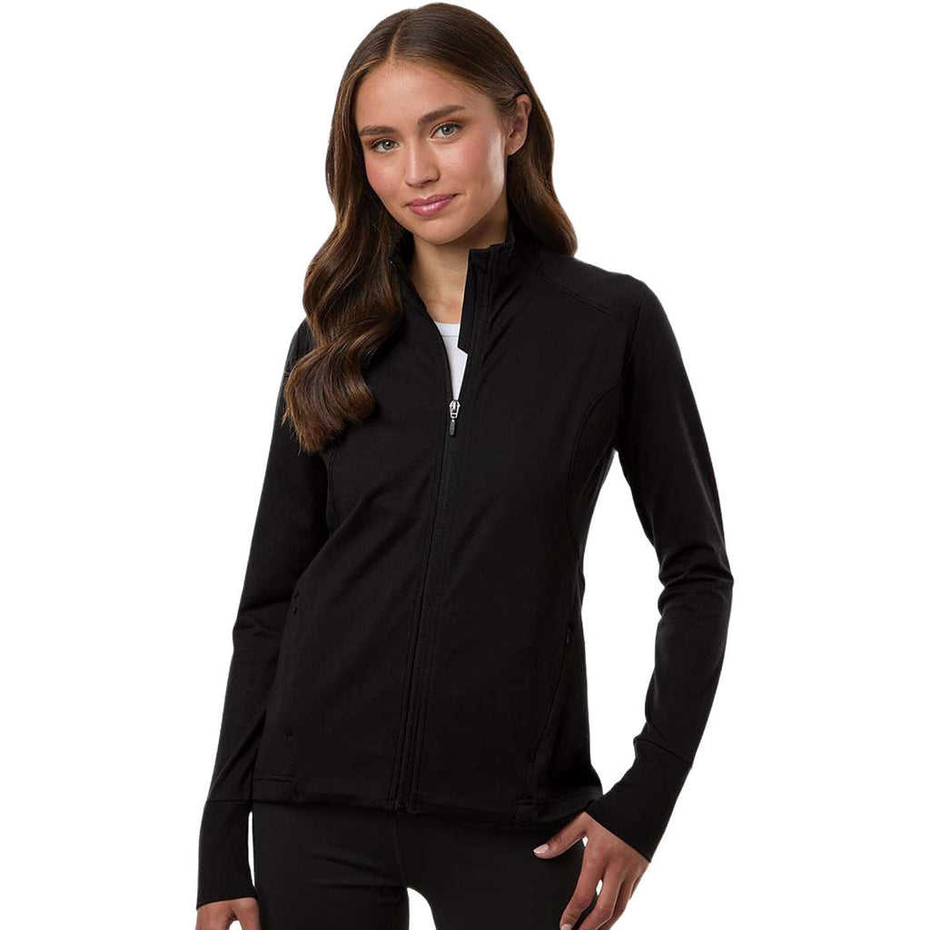 Holloway Women's Black Eco Revive City Flex Full-Zip Jacket