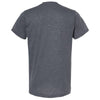 Tultex Unisex Heather Navy Poly-Rich T-Shirt
