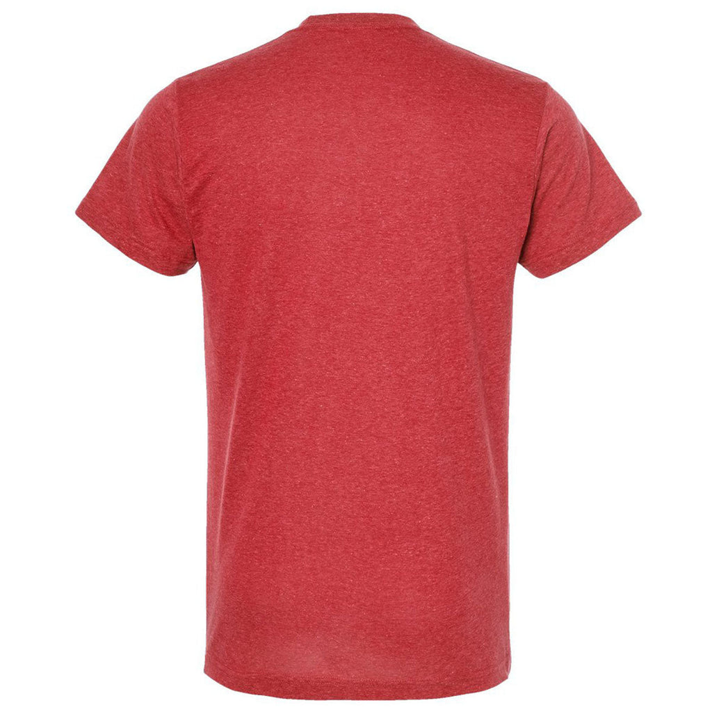 Tultex Unisex Heather Red Poly-Rich T-Shirt