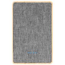 Hit Grey with Bamboo 5,000 mAh Bamboo & rPET Power Bank
