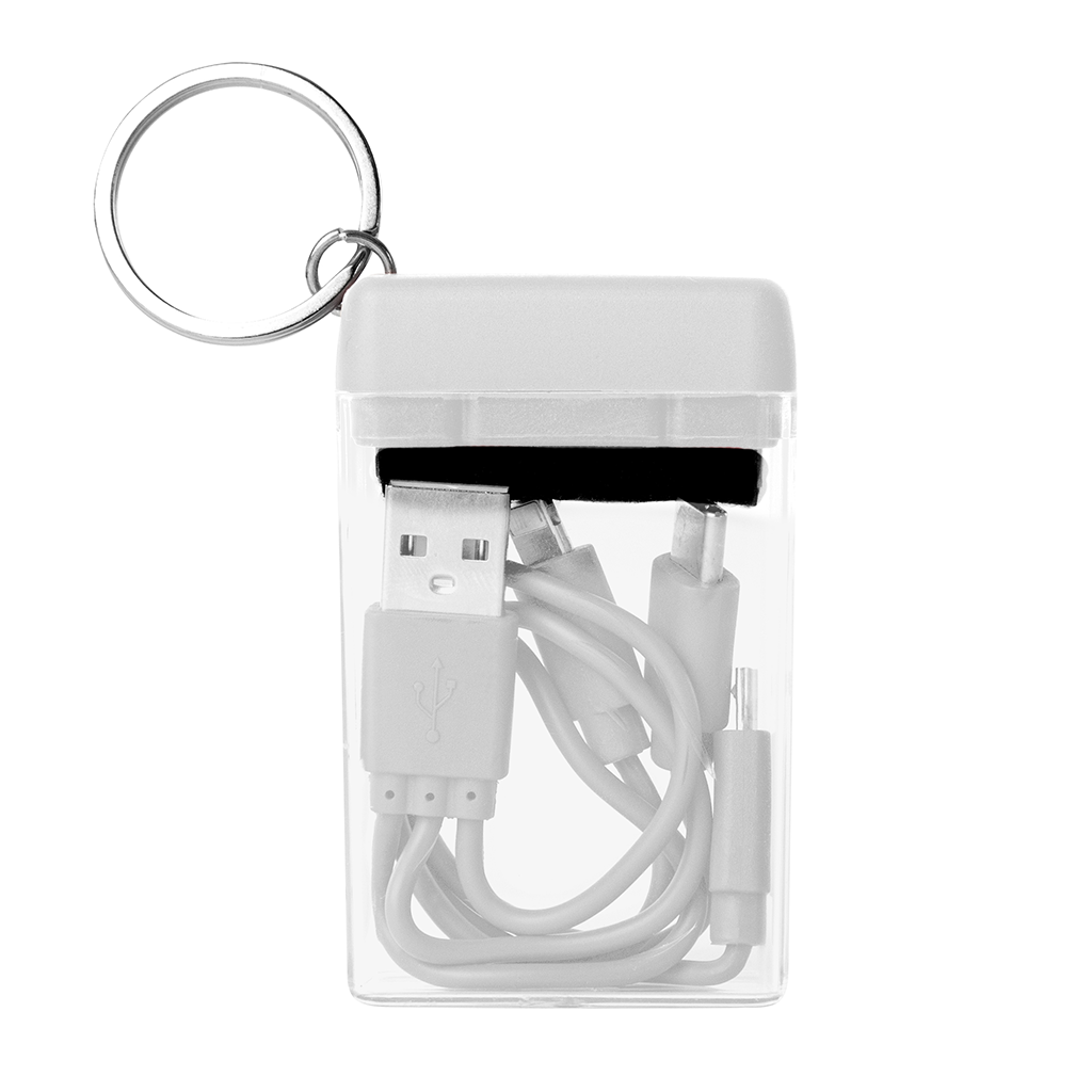 Hit White 4-in-1 Charging Cable & Screen Cleaner Set