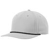 Richardson Light Grey/Black 5-Panel Classic Rope Cap