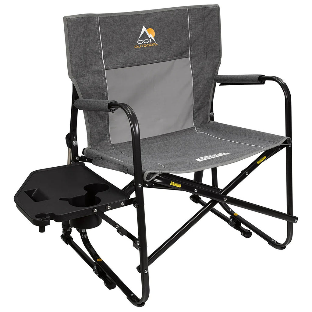 GCI Outdoor Grey Freestyle Rocker XL with Side Table