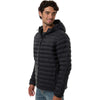 Weatherproof Men's Black Lightweight Poly-Filled Hooded Puffer Jacket