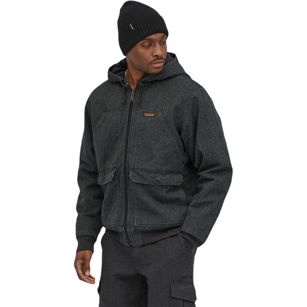 Hooded Jacket Patagonia Hemp Work Jacket Patagonia Men's Ink Black