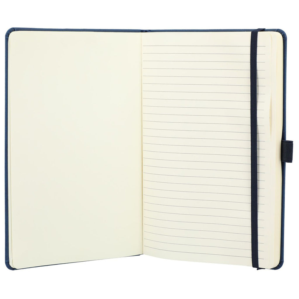 JournalBooks Navy Mano Recycled Hard Bound Notebook