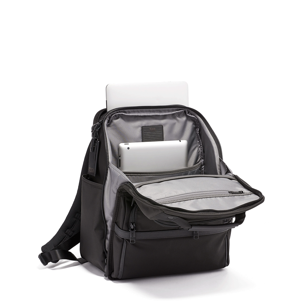 TUMI Black Alpha Compact Laptop Brief Pack