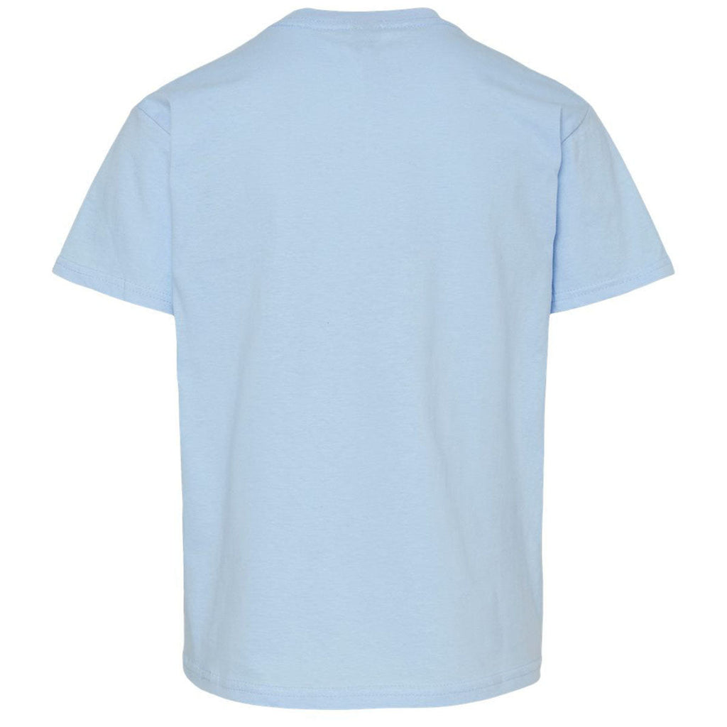 Gildan Youth Light Blue Light Cotton T-Shirt