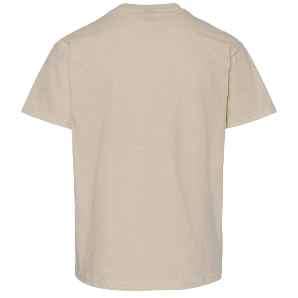 Gildan Youth Sand Light Cotton T-Shirt