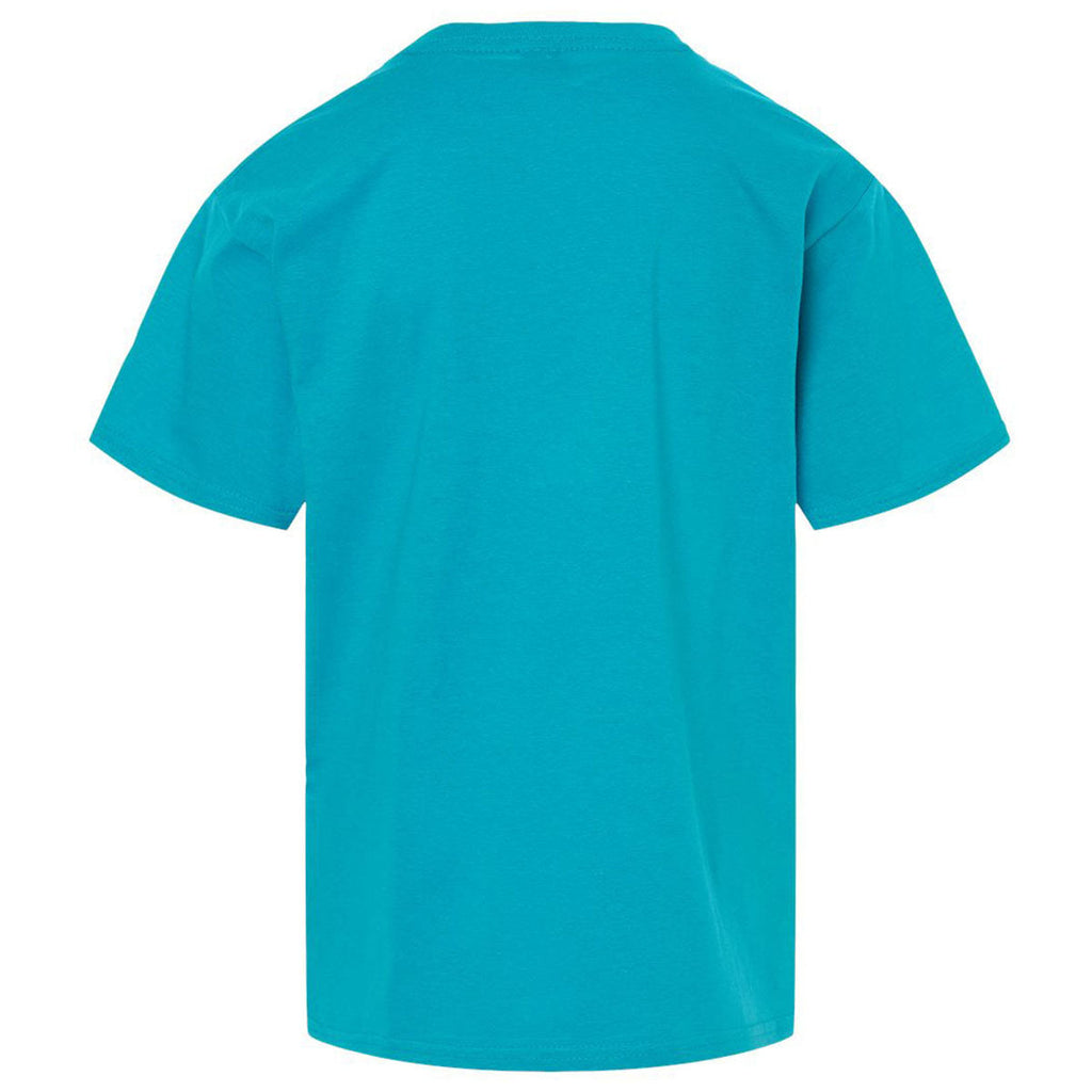 Gildan Youth Tropical Blue Light Cotton T-Shirt