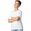 Gildan Youth White Light Cotton T-Shirt