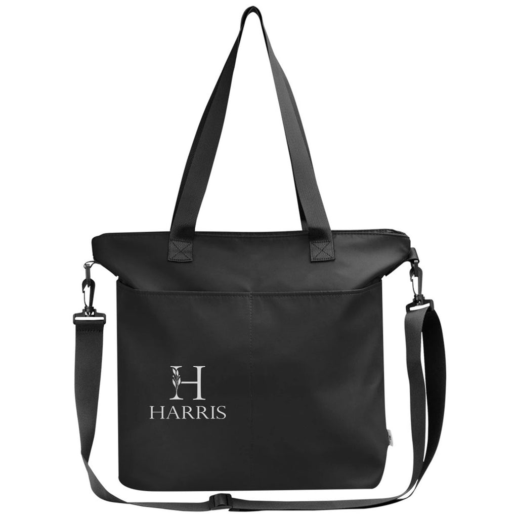 Hit Black Intrepid rPET Laptop Tote Bag