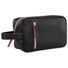 Hit Black with Red Glen Leatherette Toiletry Bag