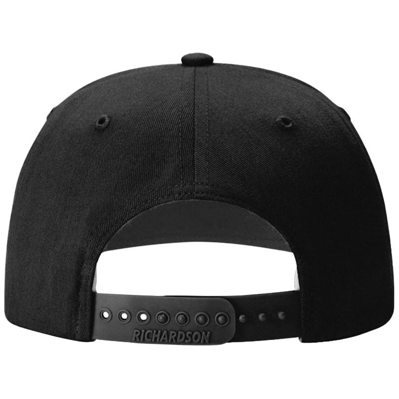 Richardson Black Solid Twill Trucker