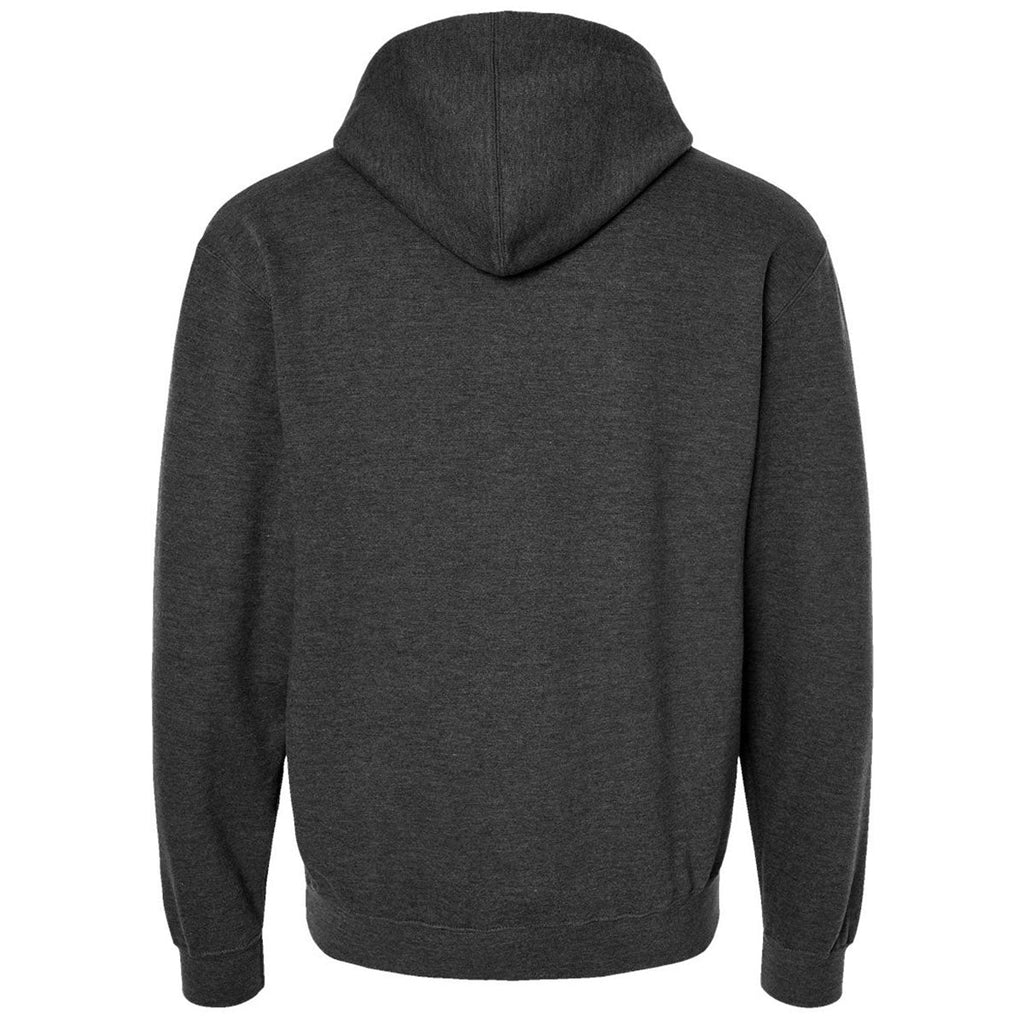 Tultex Unisex Heather Graphite Fleece Hooded Sweatshirt