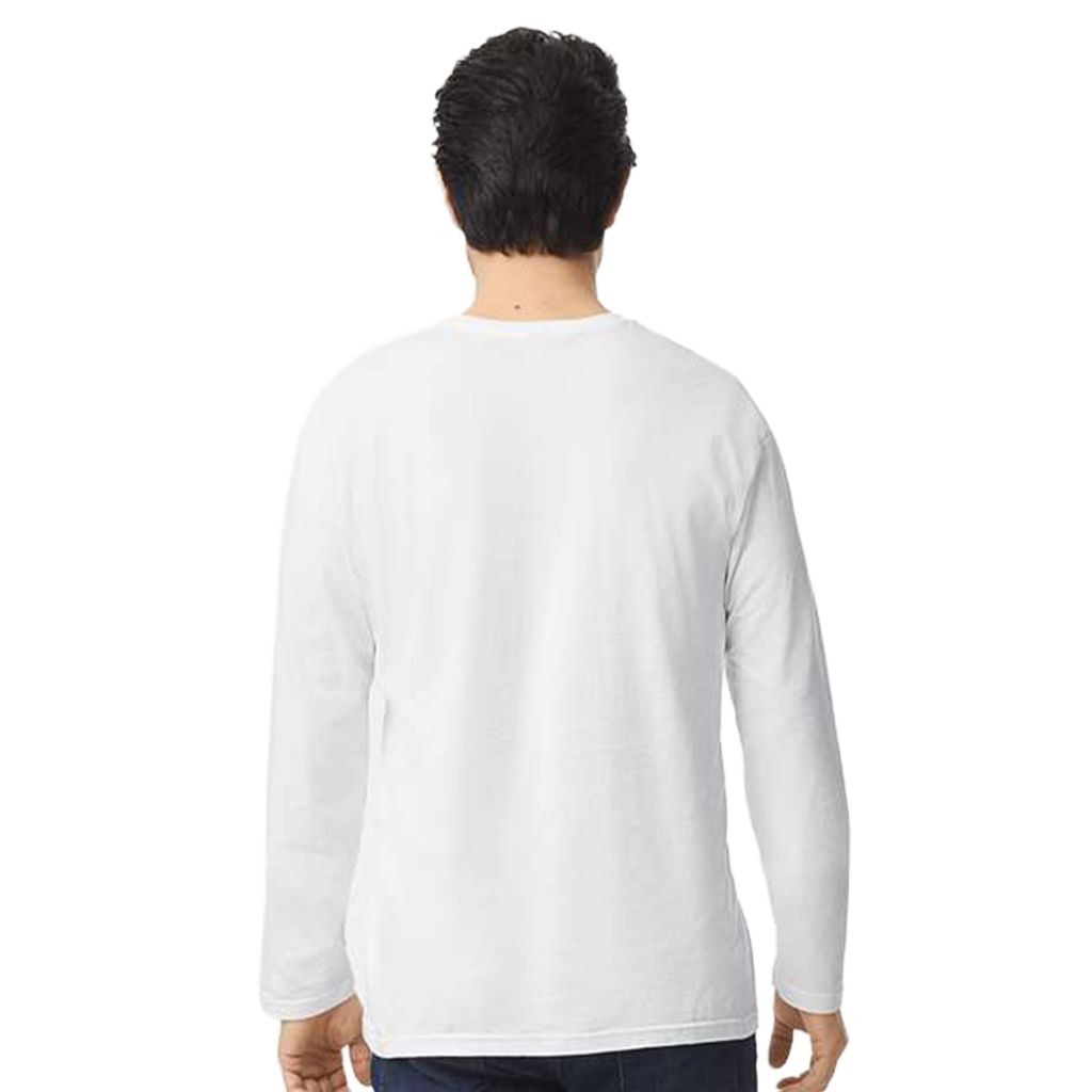 Gildan Unisex White Softstyle Long Sleeve T-Shirt