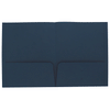 Good Value Dark Blue Linen Paper Folder