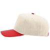 Richardson Cream/Cream/Red Full Fabric 5-Panel Champ