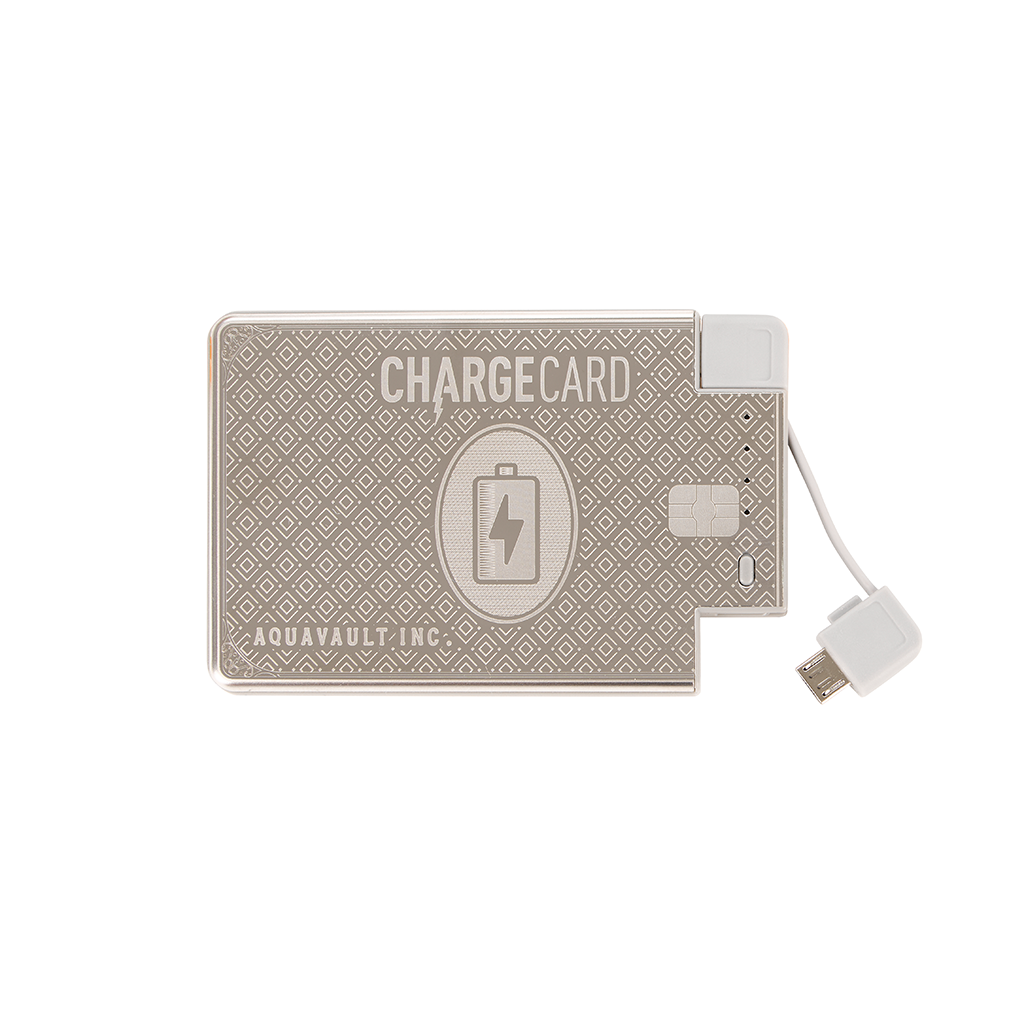 AquaVault Platinum ChargeCard Power Bank 2,300 mAh