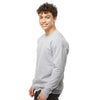 Tultex Unisex Heather Grey Fleece Crewneck Sweatshirt