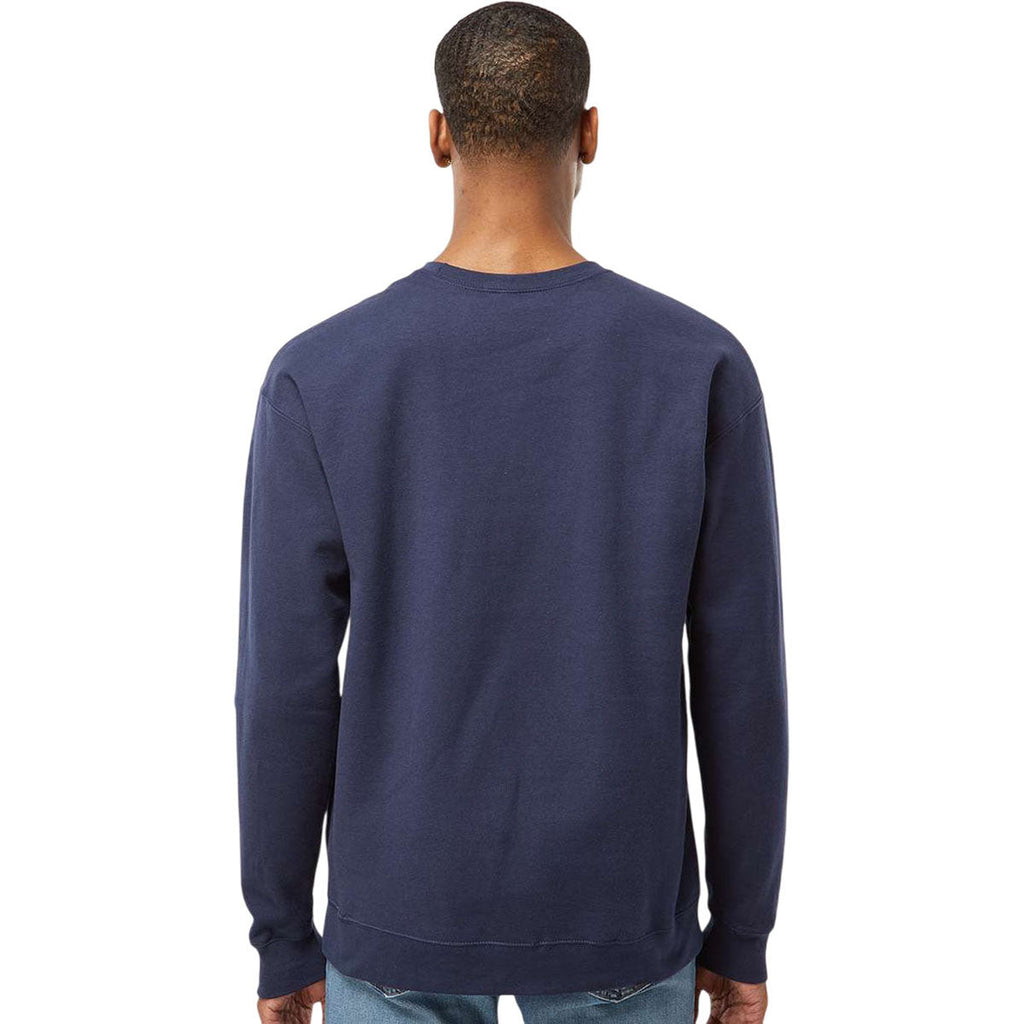Tultex Unisex Navy Fleece Crewneck Sweatshirt