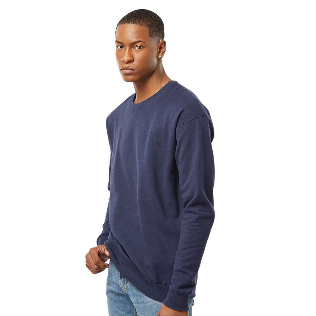 Tultex Unisex Navy Fleece Crewneck Sweatshirt