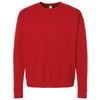 Tultex Unisex Red Fleece Crewneck Sweatshirt