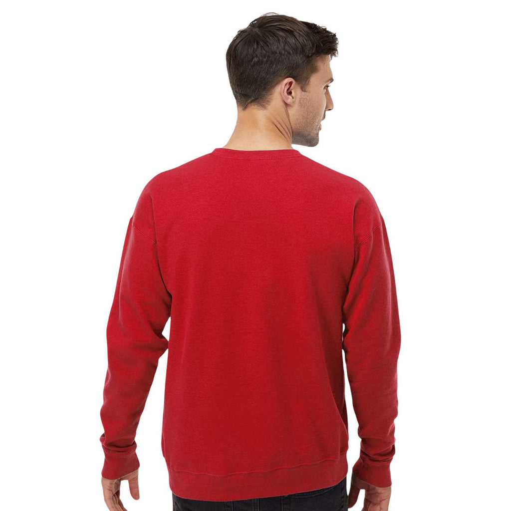 Tultex Unisex Red Fleece Crewneck Sweatshirt