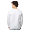 Tultex Unisex White Fleece Crewneck Sweatshirt