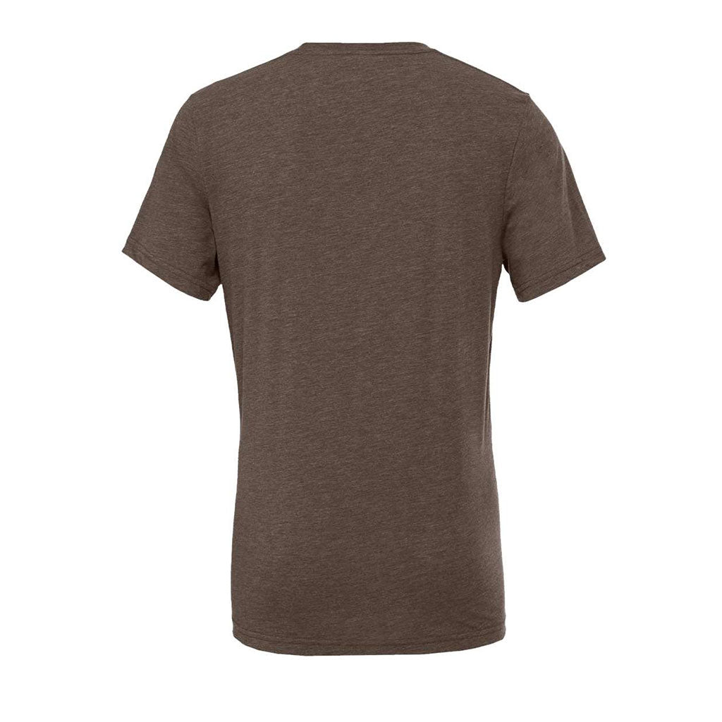 Bella + Canvas Unisex Brown Triblend Short-Sleeve T-Shirt