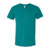 Bella + Canvas Unisex Teal Triblend Short-Sleeve V-Neck T-Shirt