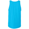 Bella + Canvas Unisex Neon Blue Heather CVC Tank