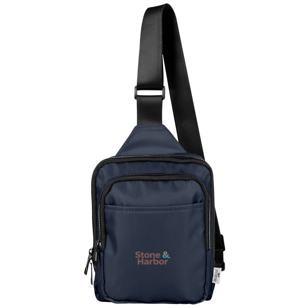 HIT Navy Blue Anywhere rPET Sport Sling Bag
