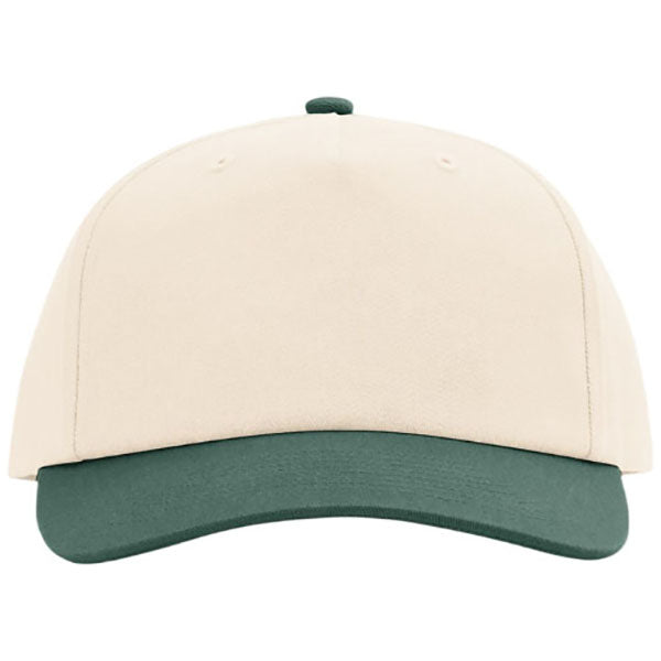 Richardson Cream/Cream/Dark Green 5-Panel Relaxed Gramps