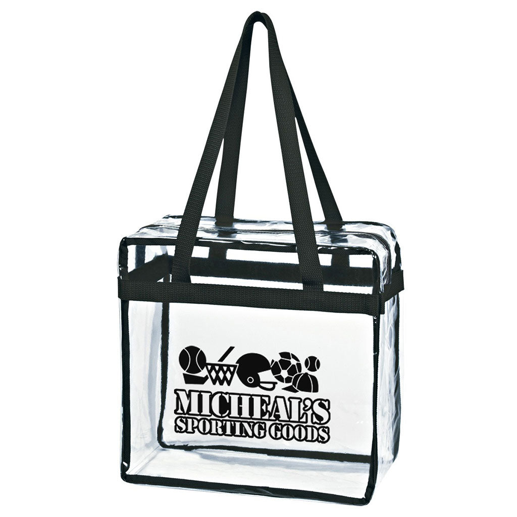 Hit Clear Tote Bag With Zipper