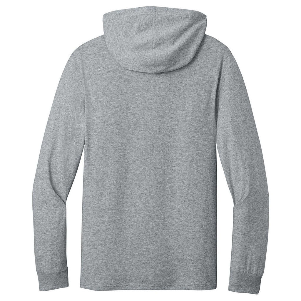 Jerzees Classics Unisex Athletic Heather Cotton Long Sleeve Hooded T-Shirt