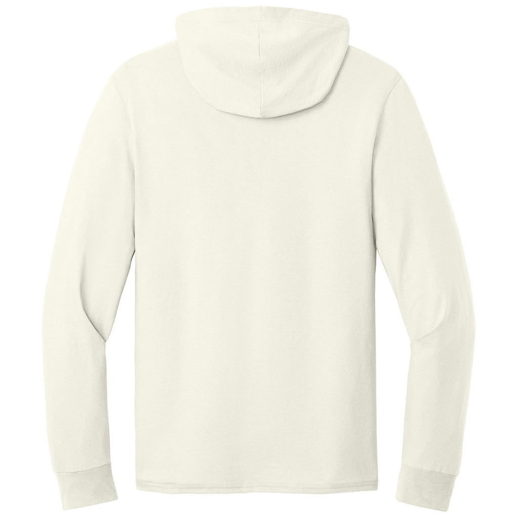 Jerzees Classics Unisex Sweet Cream Heather Cotton Long Sleeve Hooded T-Shirt