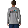 Patagonia Men's Gravel Heather Long-Sleeved P-6 Logo Responsibili-Tee