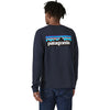 Patagonia Men's New Navy Long-Sleeved P-6 Logo Responsibili-Tee