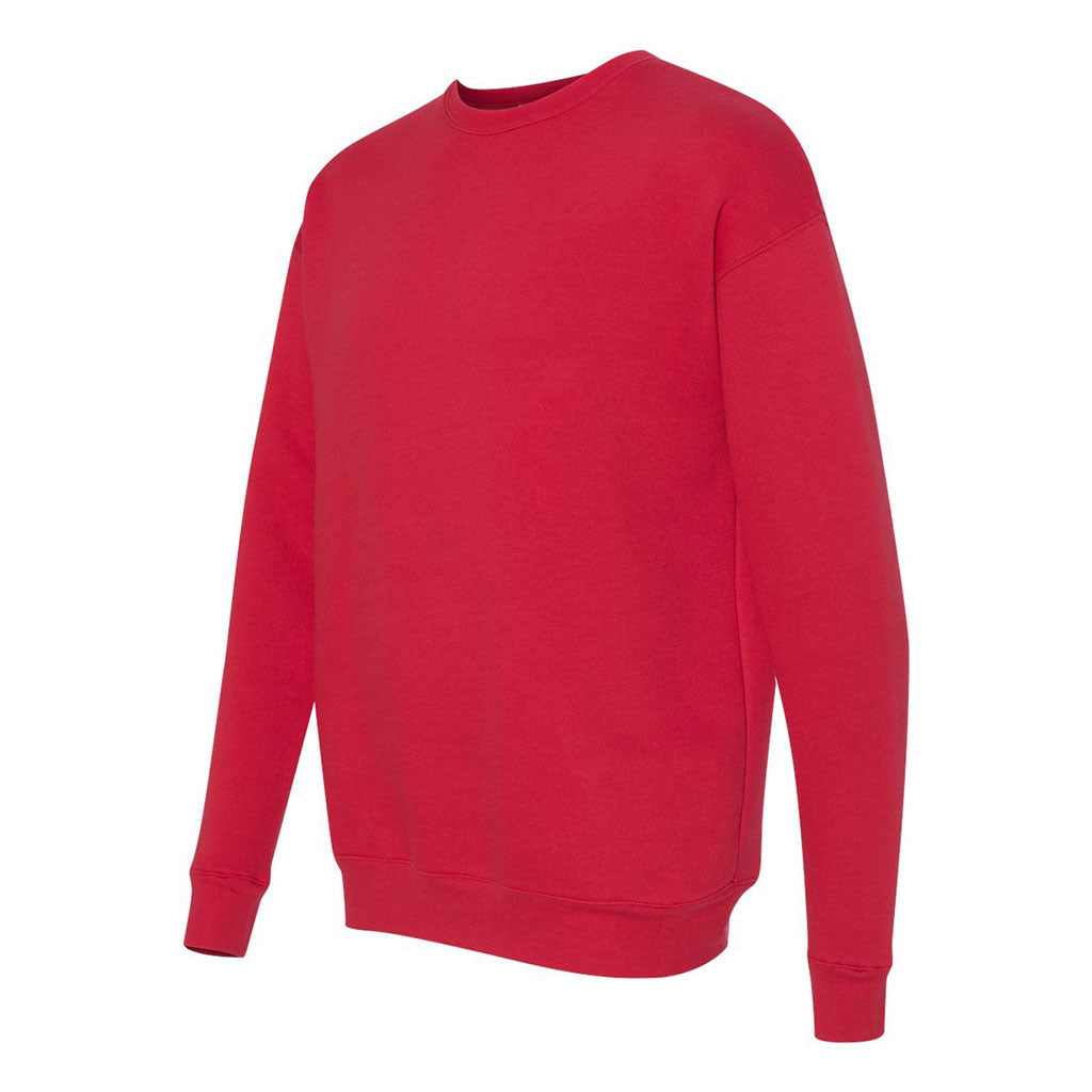 Bella + Canvas Unisex Red Drop Shoulder Fleece Sweatshirt