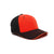 Pacific Headwear Black/Orange Universal M2 Contrast Performance Cap