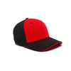Pacific Headwear Black/Red Universal M2 Contrast Performance Cap
