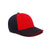 Pacific Headwear Navy/Red Universal M2 Contrast Performance Cap