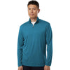 AllPro Men's Pacific Blue Pro-Lock Performance Quarter-Zip Pullover