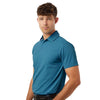 AllPro Men's Pacific Blue Pro-Flex Sorona Polo