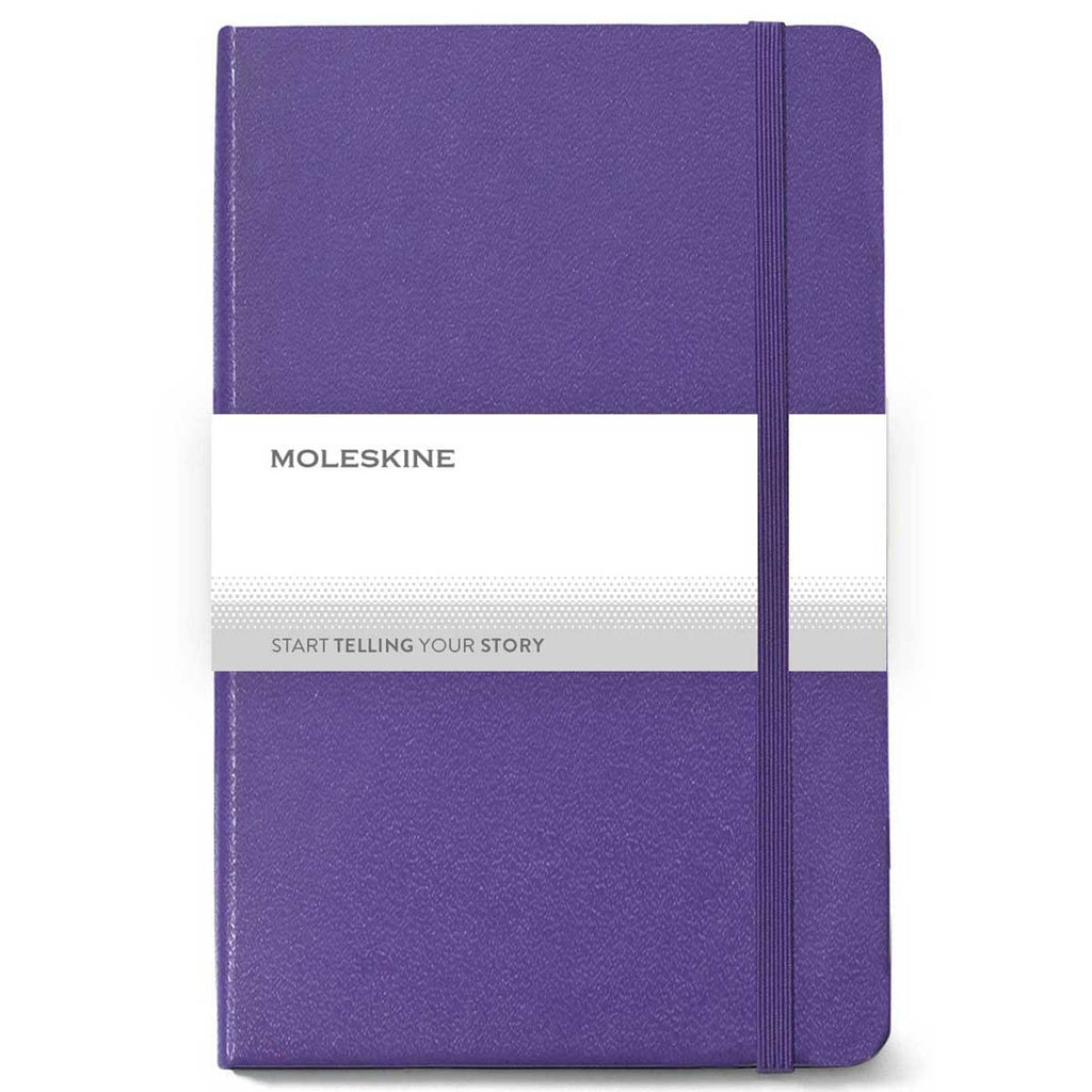 48-Hour Moleskine Brilliant Violet Hard Cover Ruled Large Notebook (5" x 8.25")