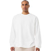 Bella + Canvas Men's White 7.5 oz Heavyweight Long Sleeve Tee