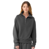 Bella + Canvas Unisex Asphalt 10 oz Quarter-Zip Pullover Sweatshirt
