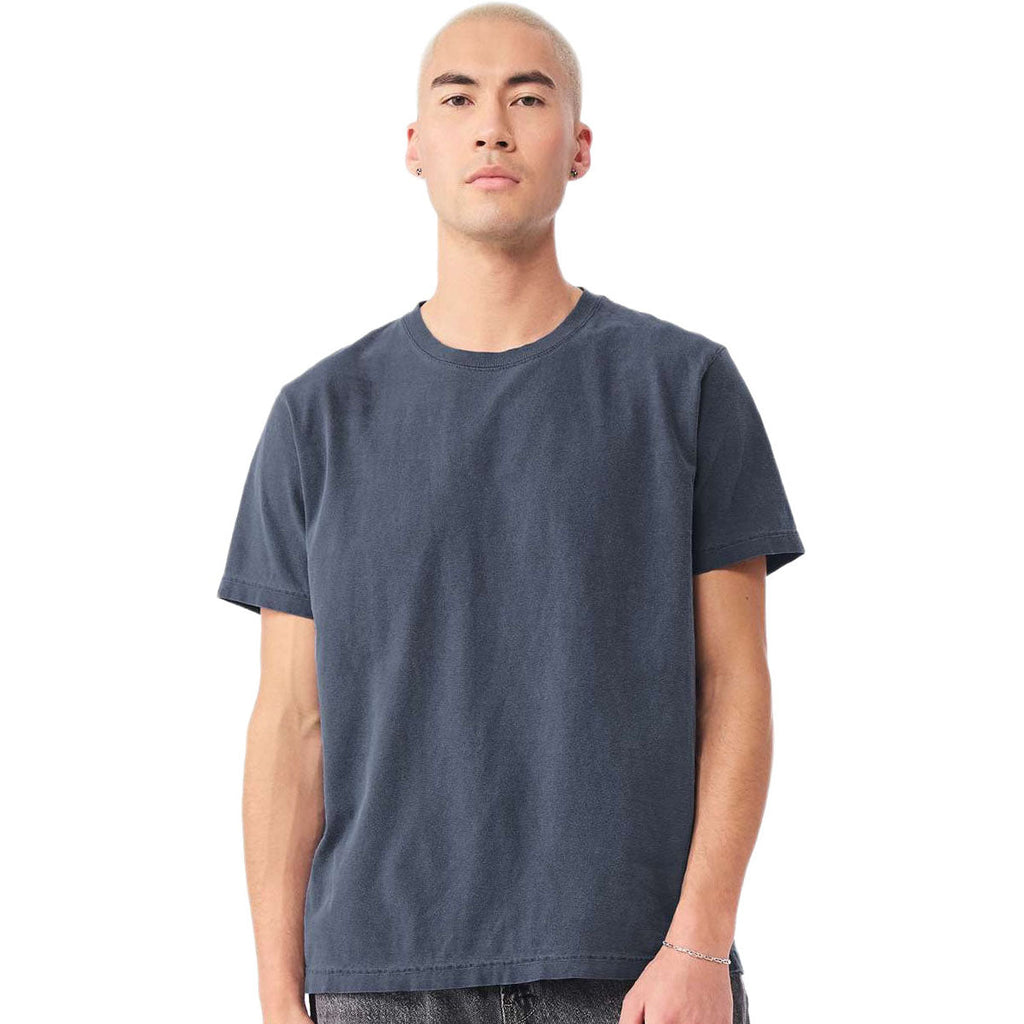 Bella + Canvas Unisex Washed Navy Heavyweight Garment-Dyed Tee